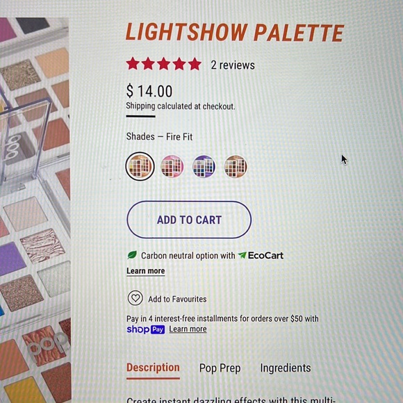 NEW Pop Beauty LightShow Eyeshadow Palette - Picture 3 of 3